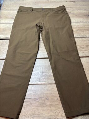 7 Diamonds Men's Infinity 7 Pocket Slim Fit Chino Pants in Brown Size 36x30